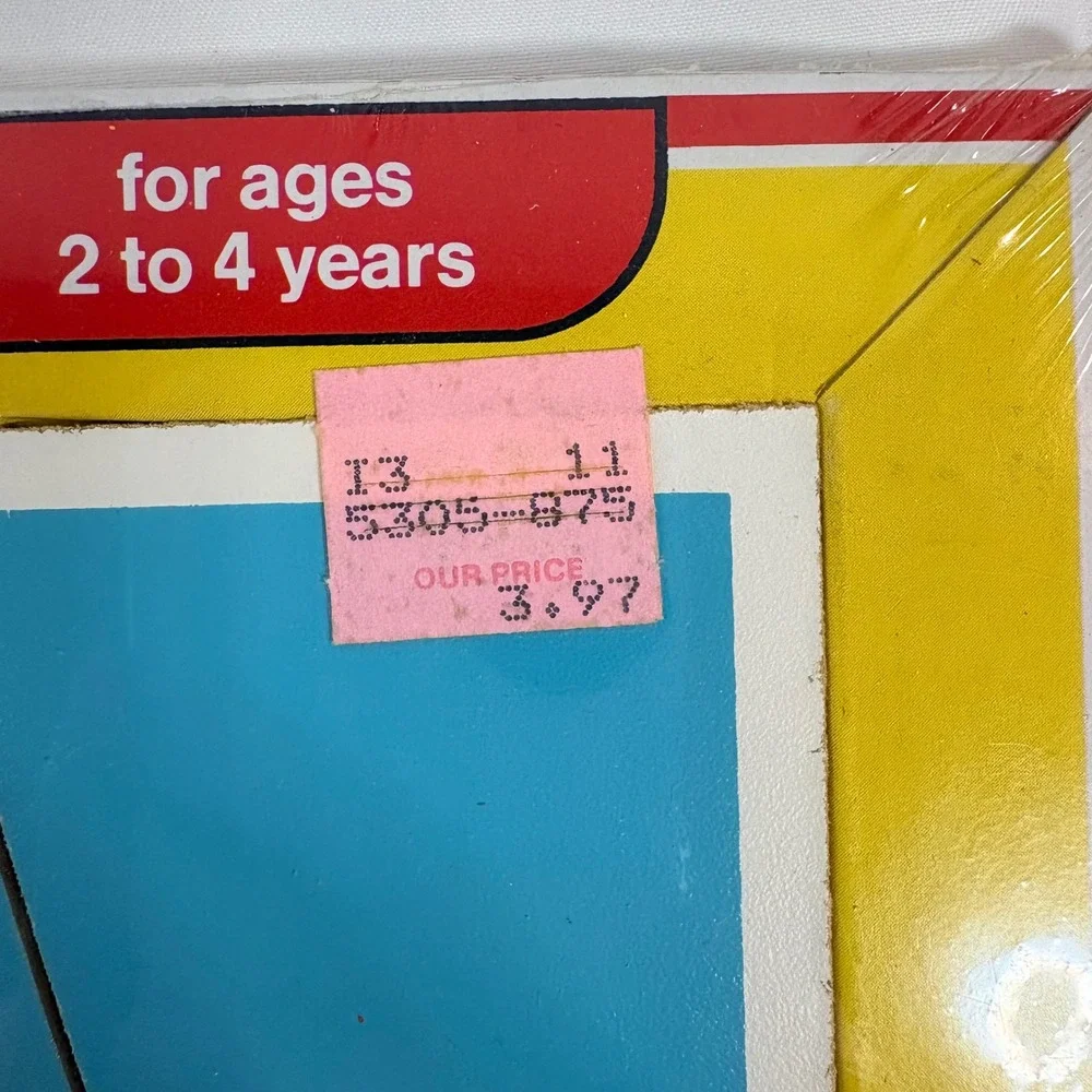 2 VINTAGE Playskool Garfield Woodboard 7 pc Puzzles Hello Flower/Slurp 2-4 Years